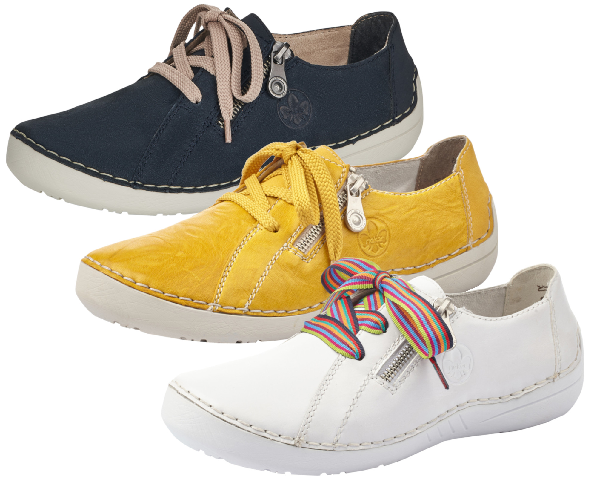 Sommerschuhe Damen Bequeme Lederschuhe Damen Rieker