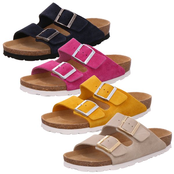 Rohde Damen Pantolette Foggia-D - Nubukleder Mit Plateauabsatz