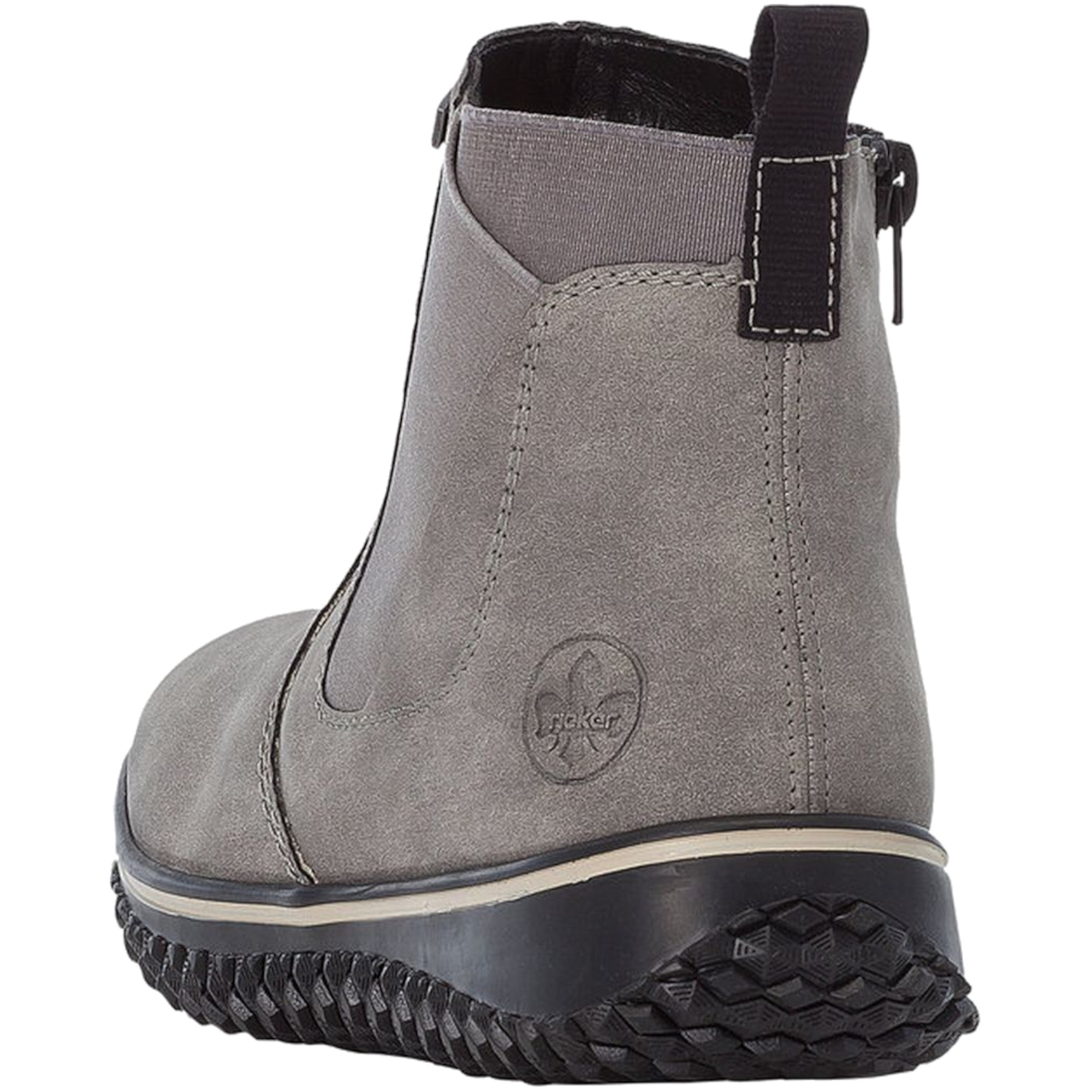 Rieker Z4284 Stivali Chelsea Donna, Fodera Calda, Suola In Gomma, Tacco Piatto 2,3 Cm, Colore Nero - 3