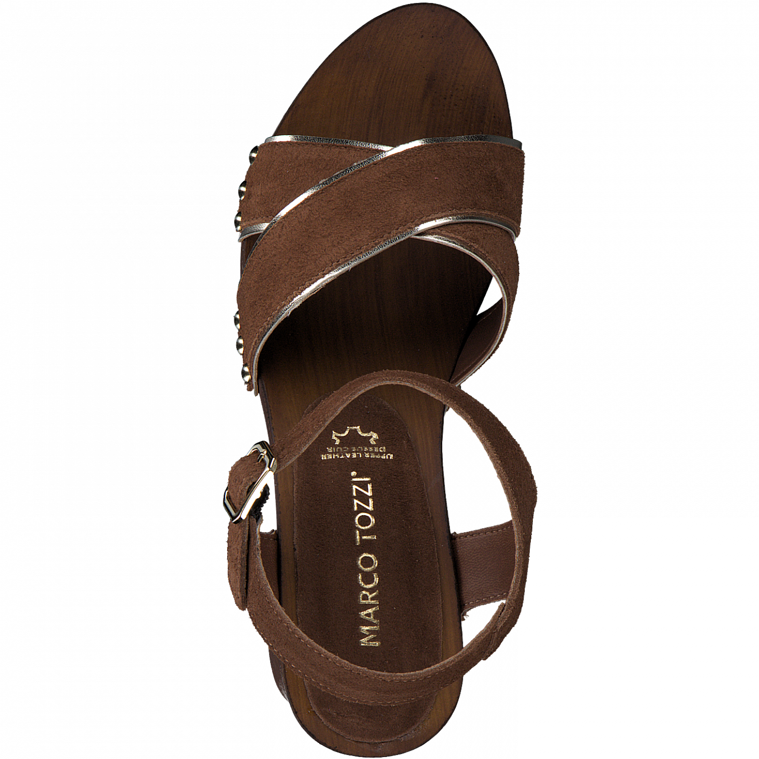 MARCO TOZZI Damen Sandaletten Blockabsatz Leder 2-28359-28