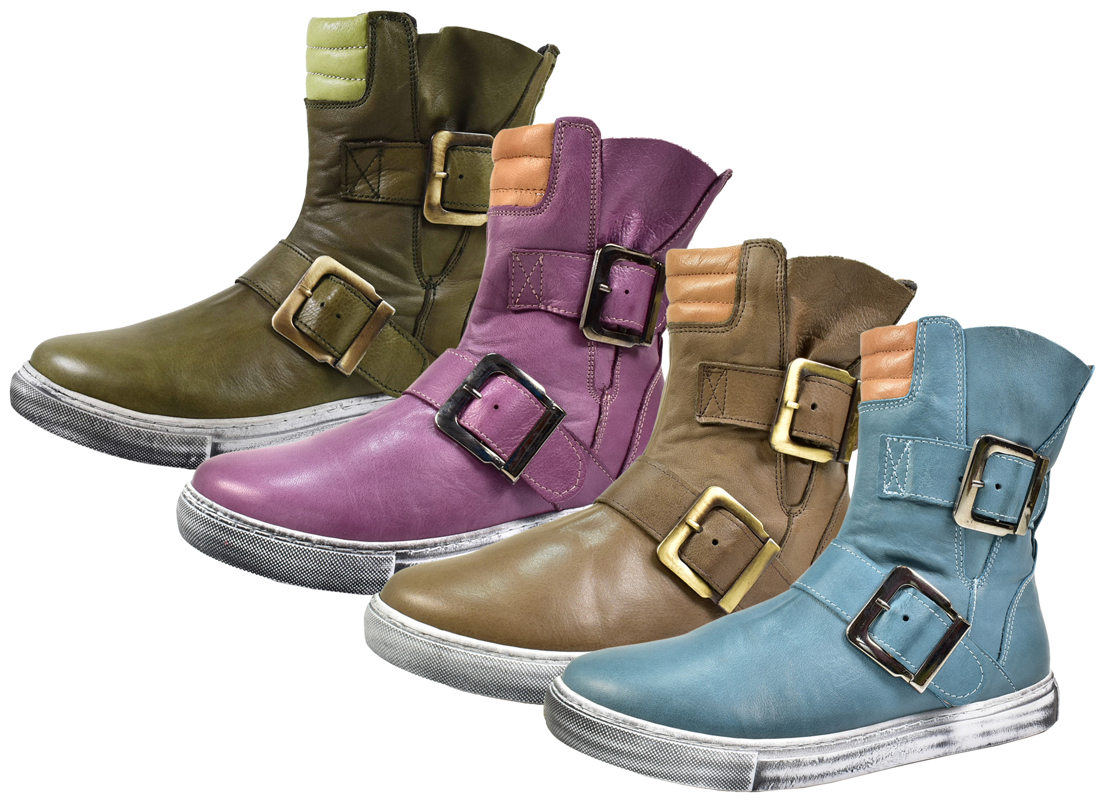 Biker Boots Leichte Damen Stiefeletten Biker Boots Sommerkind