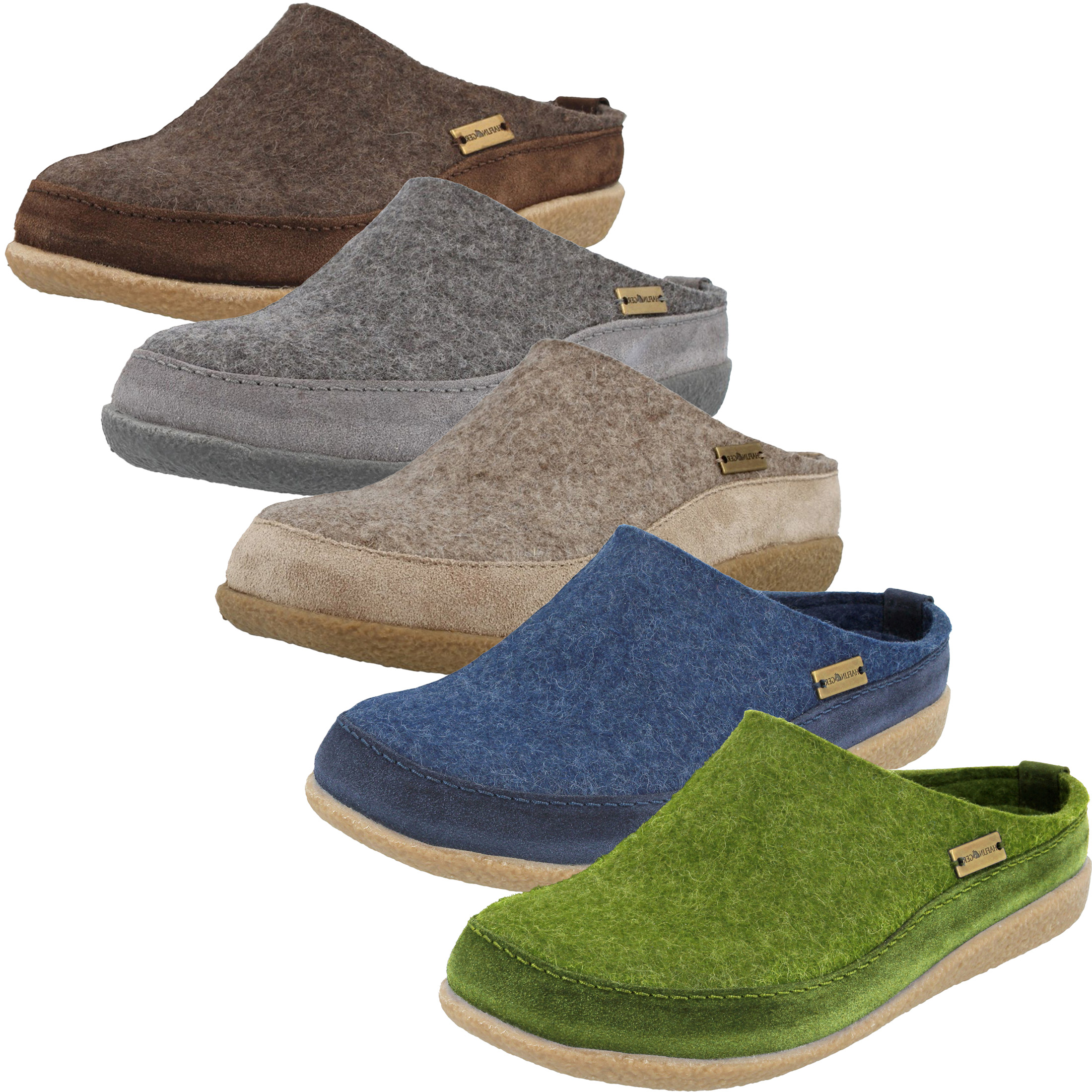 HAFLINGER Hüttenschuh Karl – Filzpantoffel Aus Reiner Schurwolle, Mit Kragen, Beige, Gr. 41