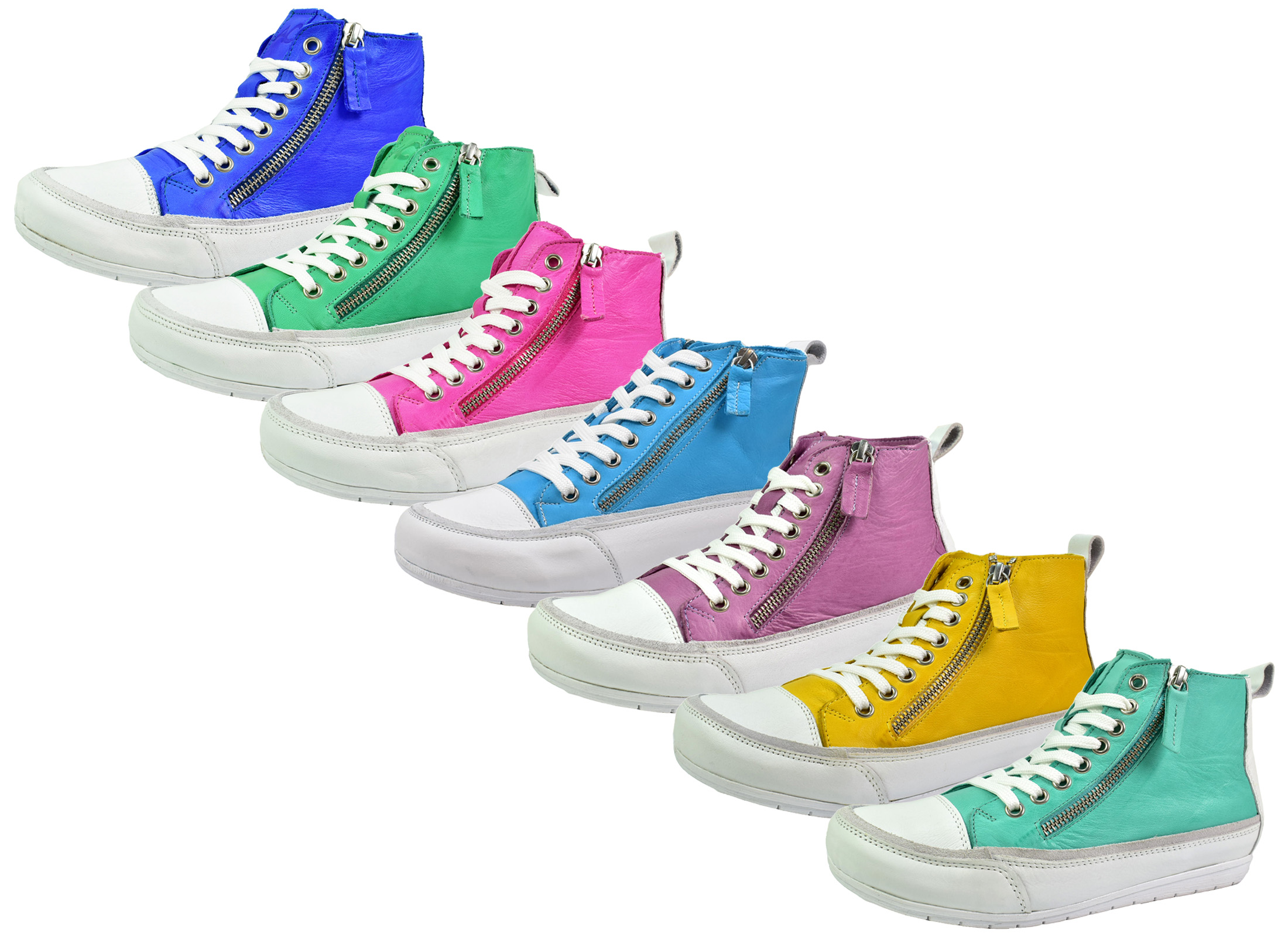 Andrea Conti Sneaker Gelb Leder Andrea Conti Andrea Conti