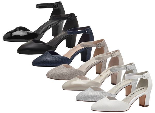 Tamaris Pumps Fesselriemen Blockabsatz Schuhparadiso