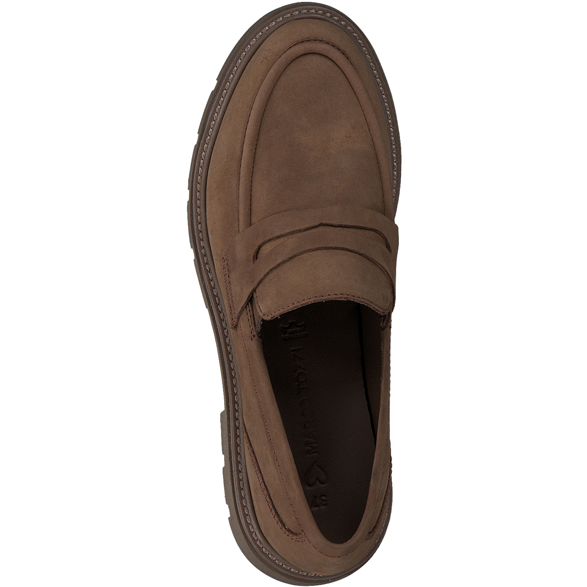 MARCO TOZZI Leder Slipper Penny Loafer Profilsohle | Schuhparadiso