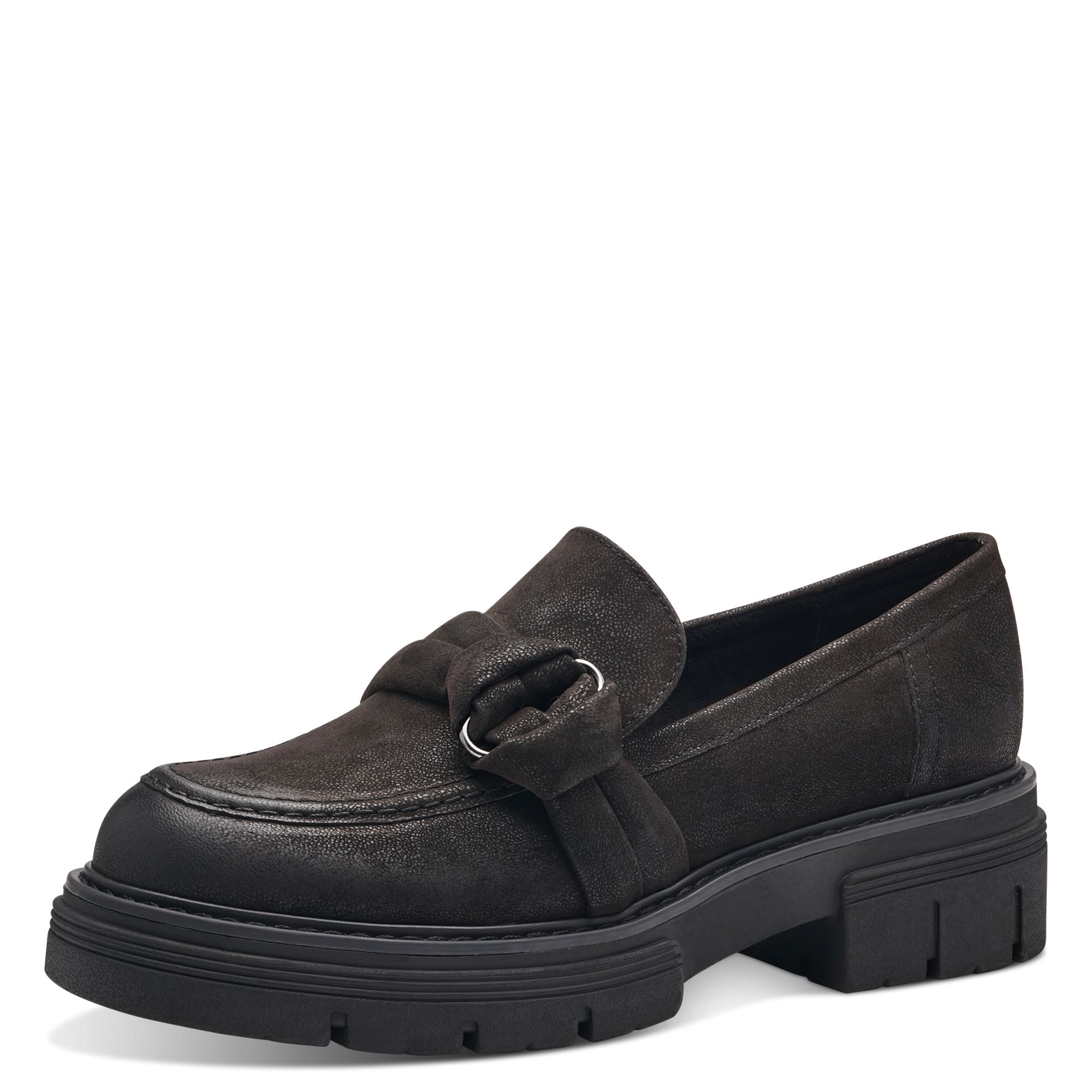 MARCO TOZZI Slipper Loafer Knotendetail Plateau Profilsohle 