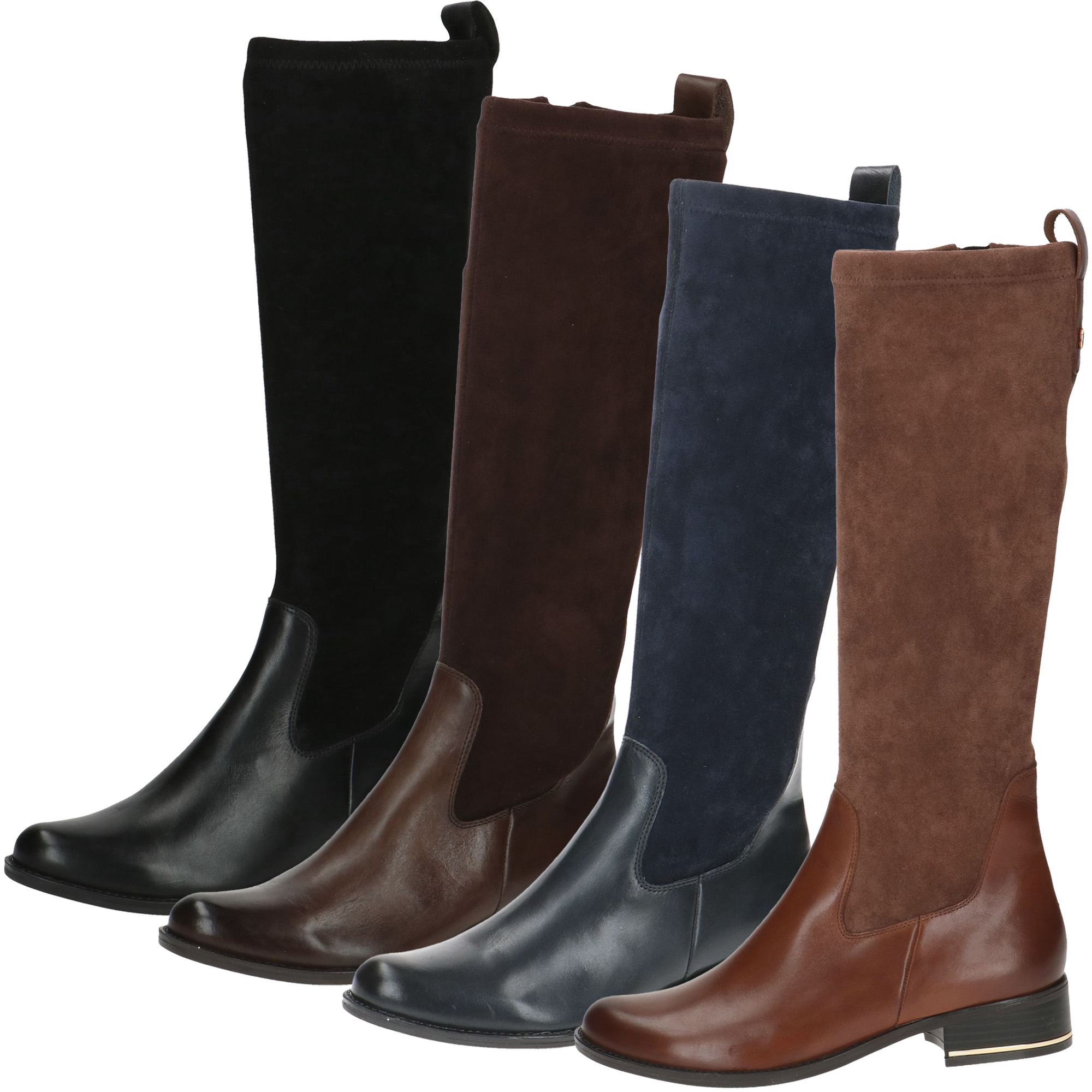 Caprice Stiefel Stiefel Blockabsatz Cognac Caprice Damen Stiefel