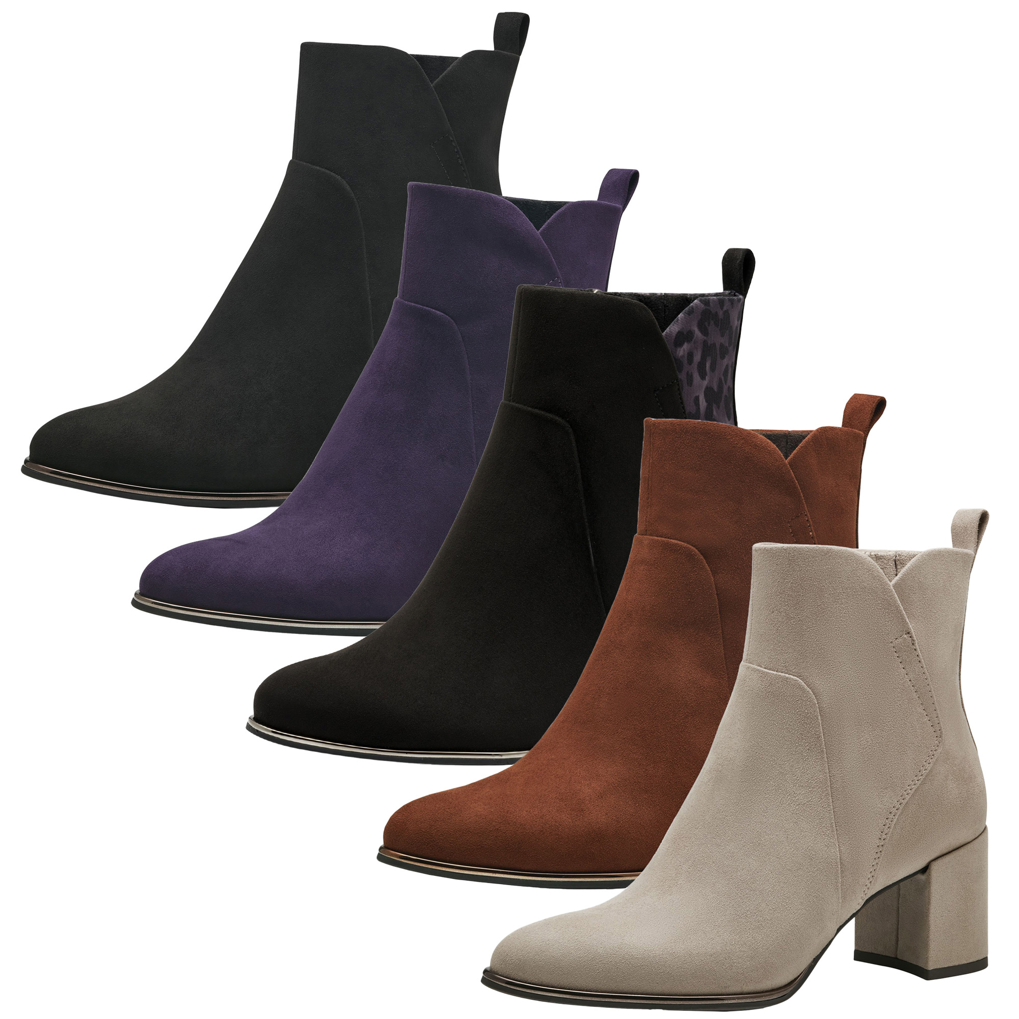 MARCO TOZZI Stiefelette Textil spitz Blockabsatz Schuhparadiso