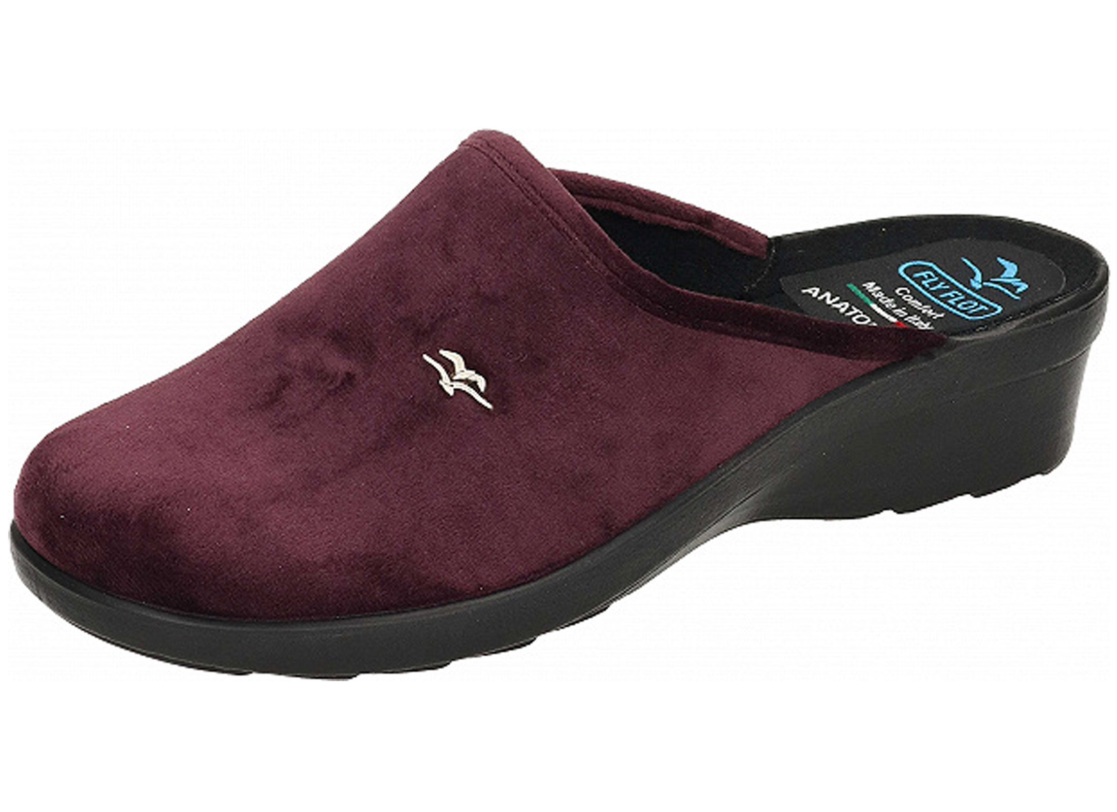 Rohde Damen Pantoffel Neustadt-D 4270 - Keilabsatz Hausschuh In Komfortweite