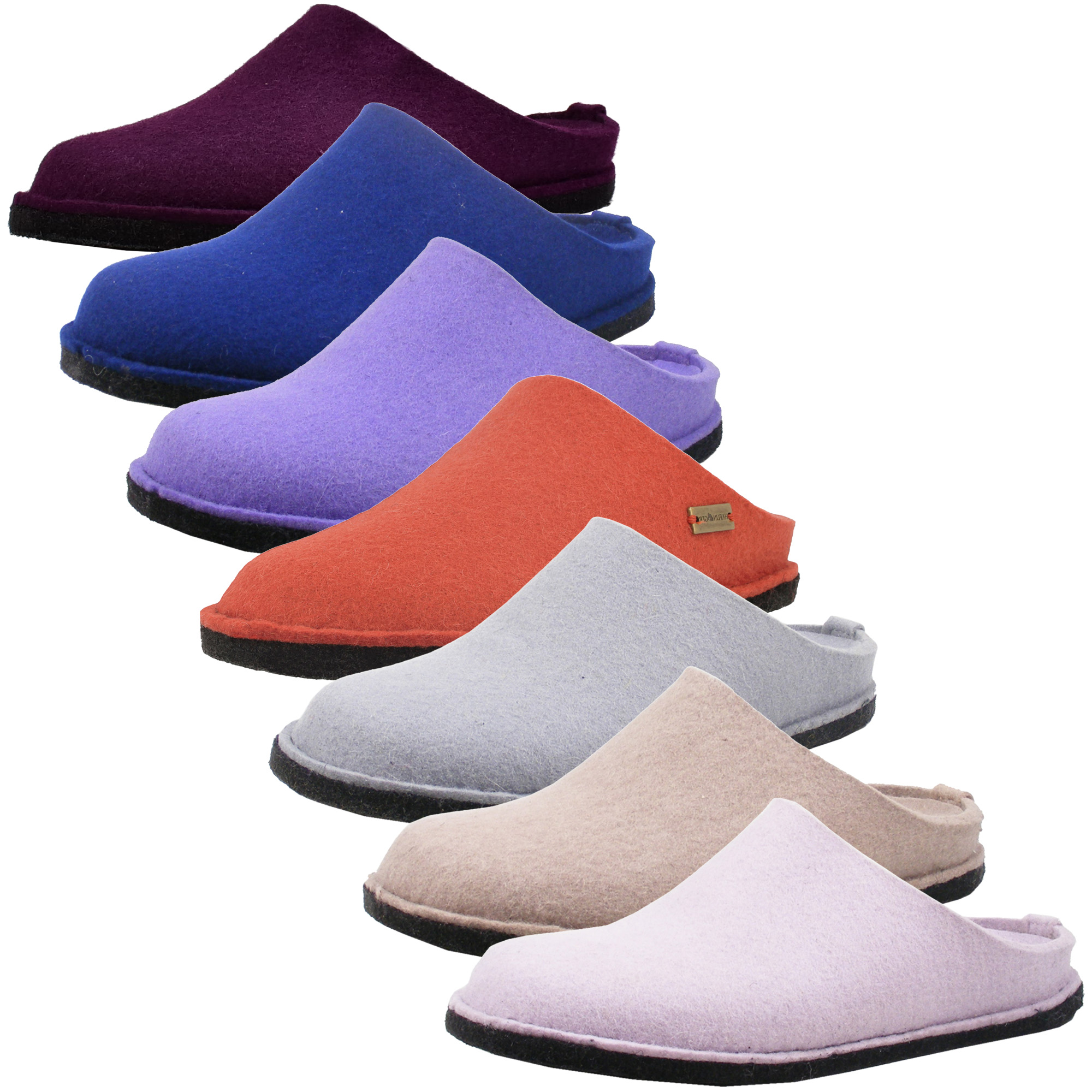 Filz Hausschuhe Haflinger Hausschuhe 32 HAFLINGER Flair Smily, Schwarz