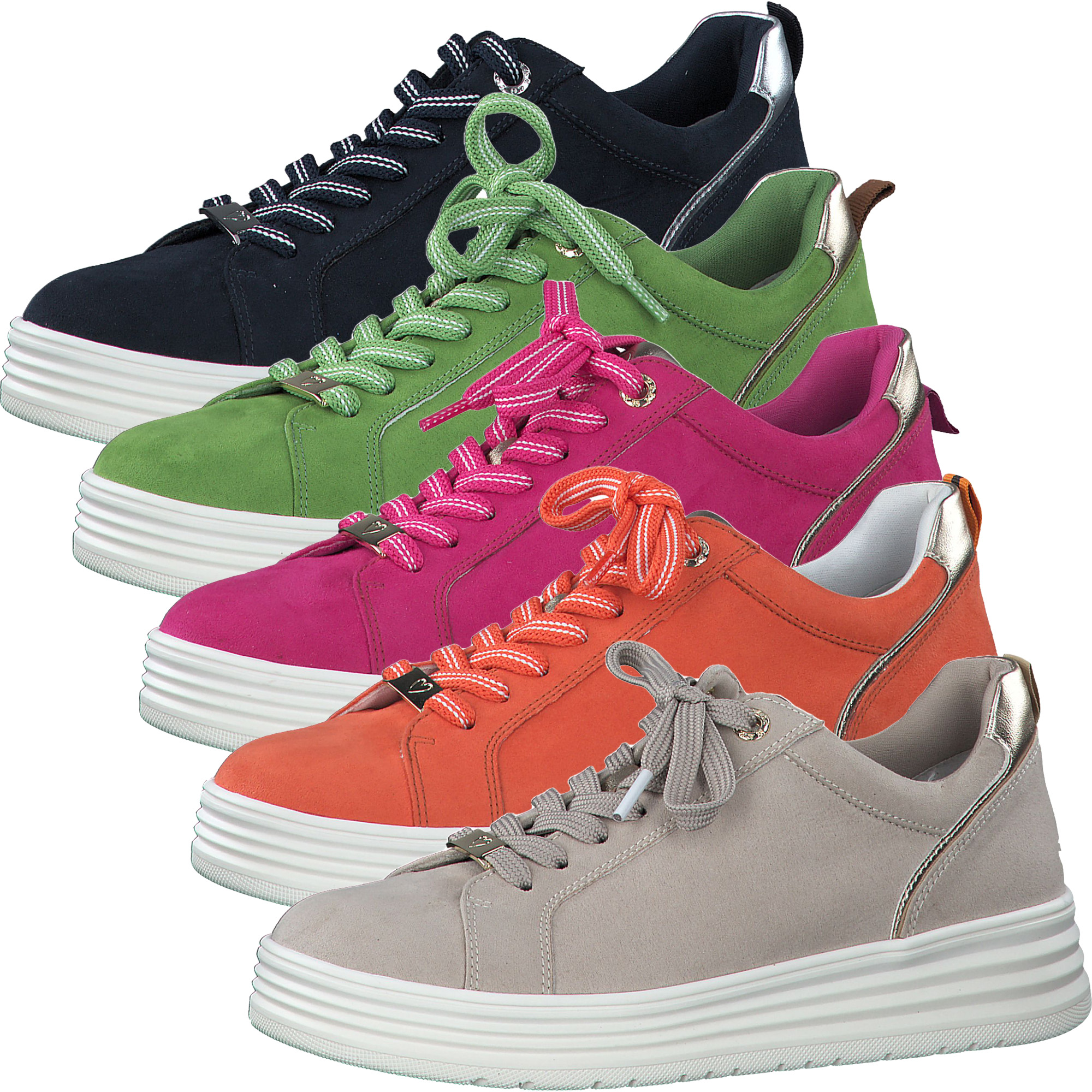 MARCO TOZZI Damen Schnürschuh Halbschuh Schnürsenkel Plateau Schuhparadiso