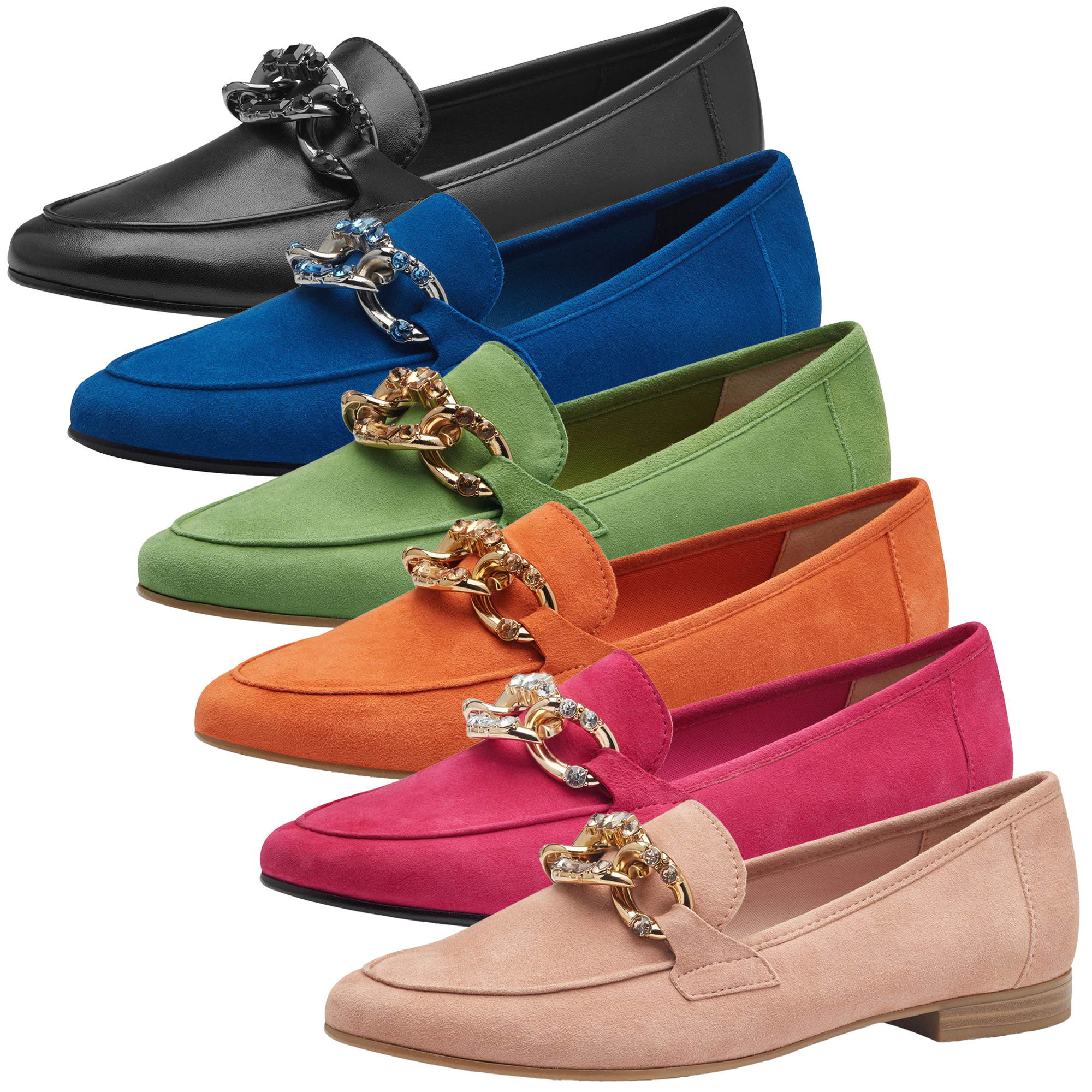 Loafer Hausschuhe Wildleder Mokassins MARCO TOZZI Damen