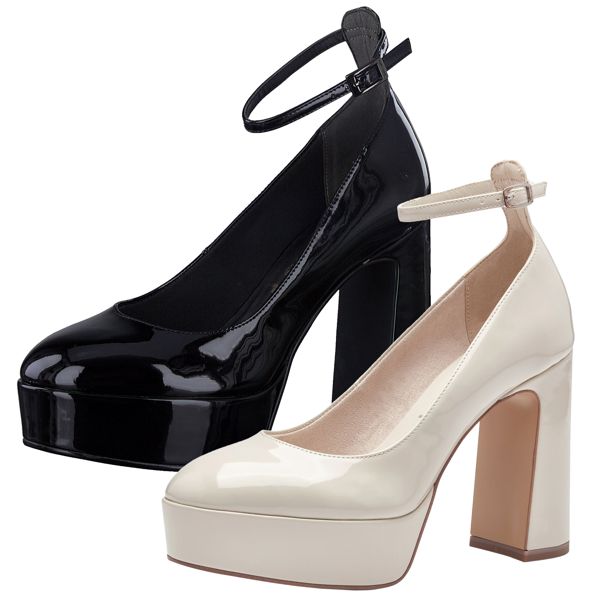 Damenschuhe Schwarze Hohe Schuhe Blockabsatz Schuh – Danielle