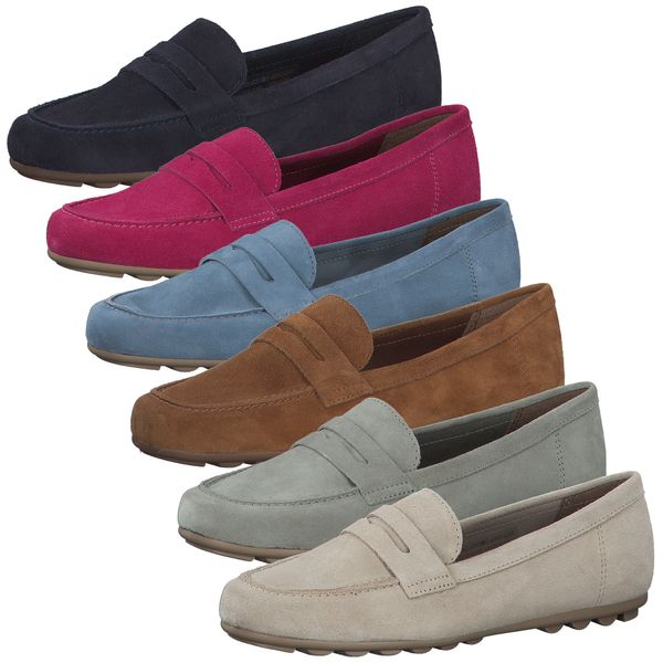 Loafers Wildleder Schuhe Blau Damen Sioux Schuhe Damen Campina