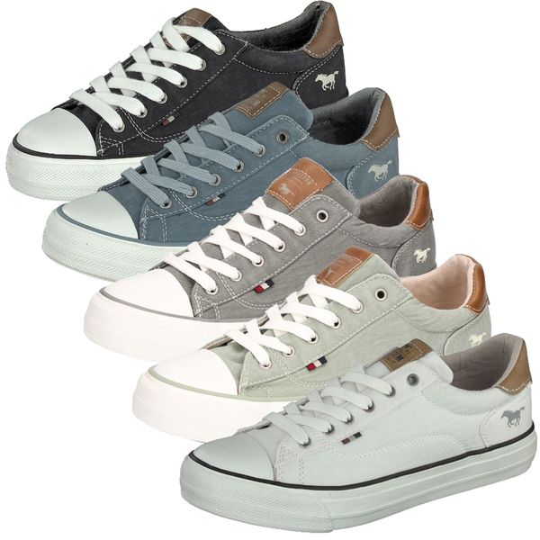 Mustang Damen Sneaker Halbschuhe Freizeit Schnürung