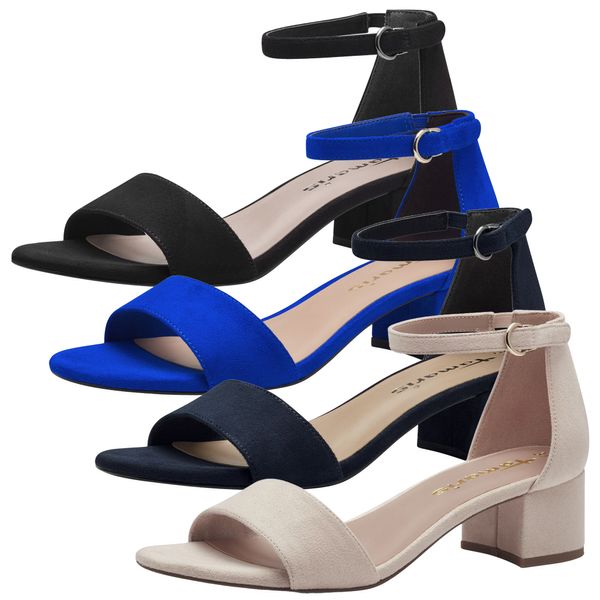 Tamaris Sandalen Sandalette Blockabsatz Schwarz Tamaris Damen
