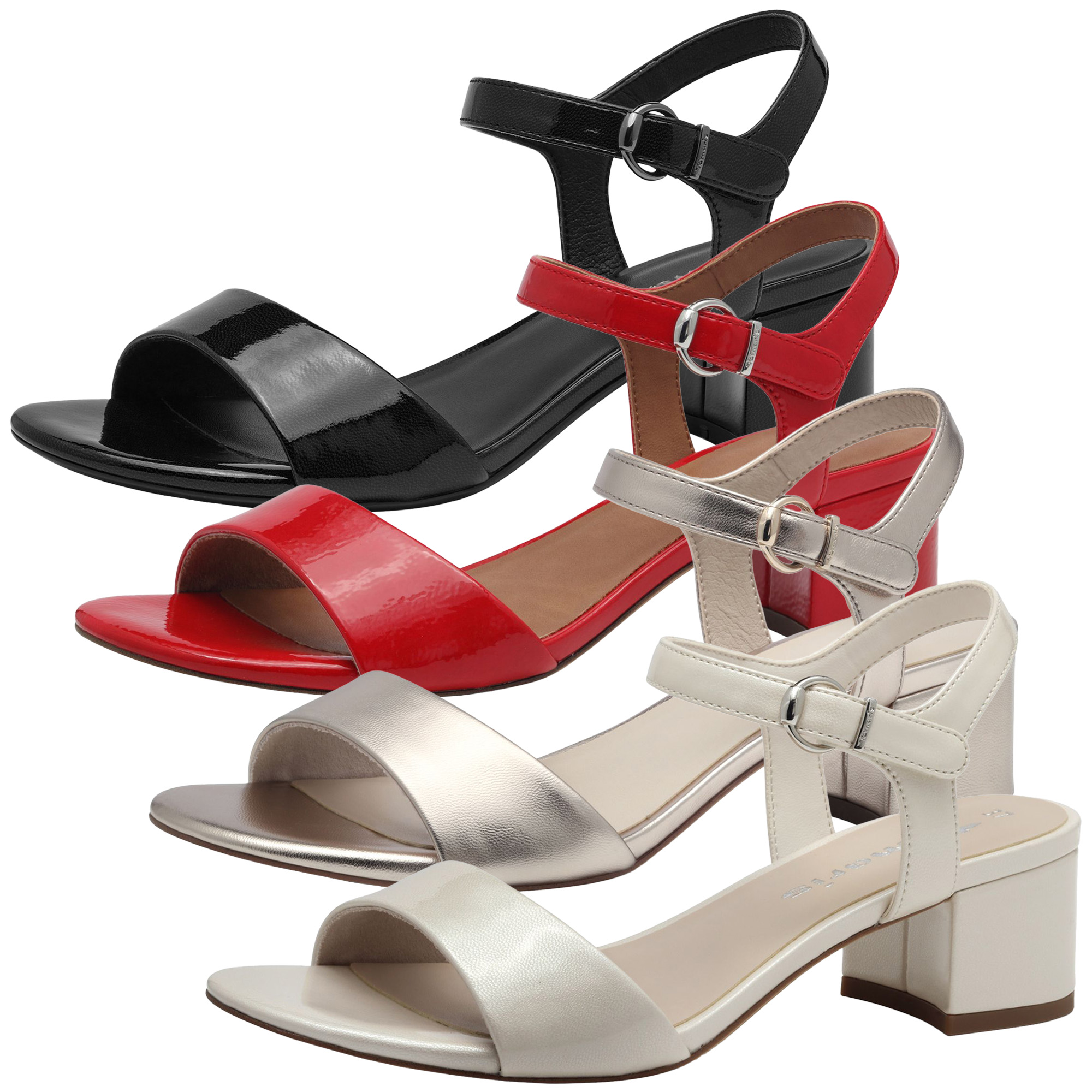 Damen Sandalen Tamaris Sandalen Blockabsatz Tamaris Damen