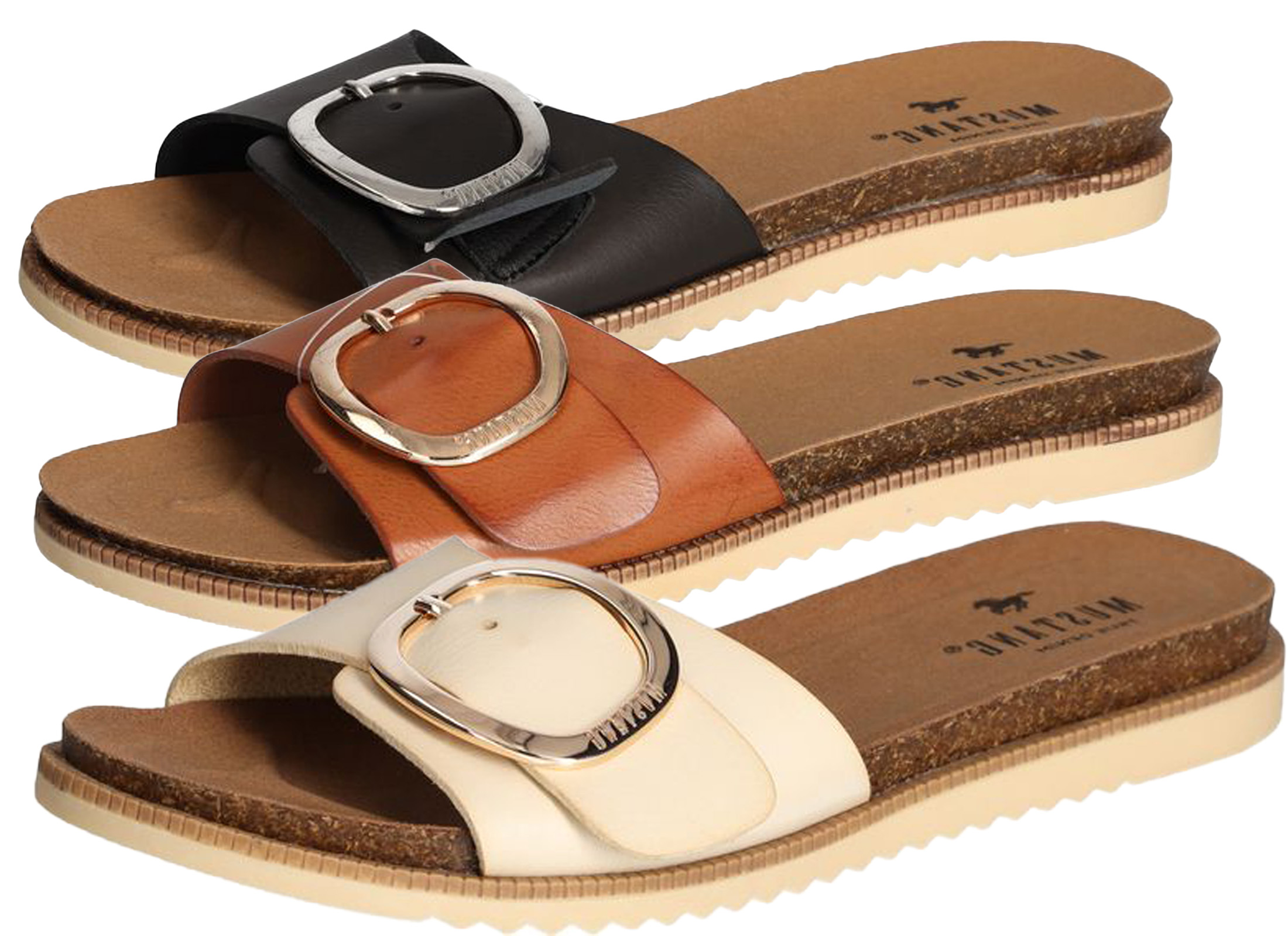 Pantolette Beige Esprit Pantolette Leder Esprit Pantolette Braun