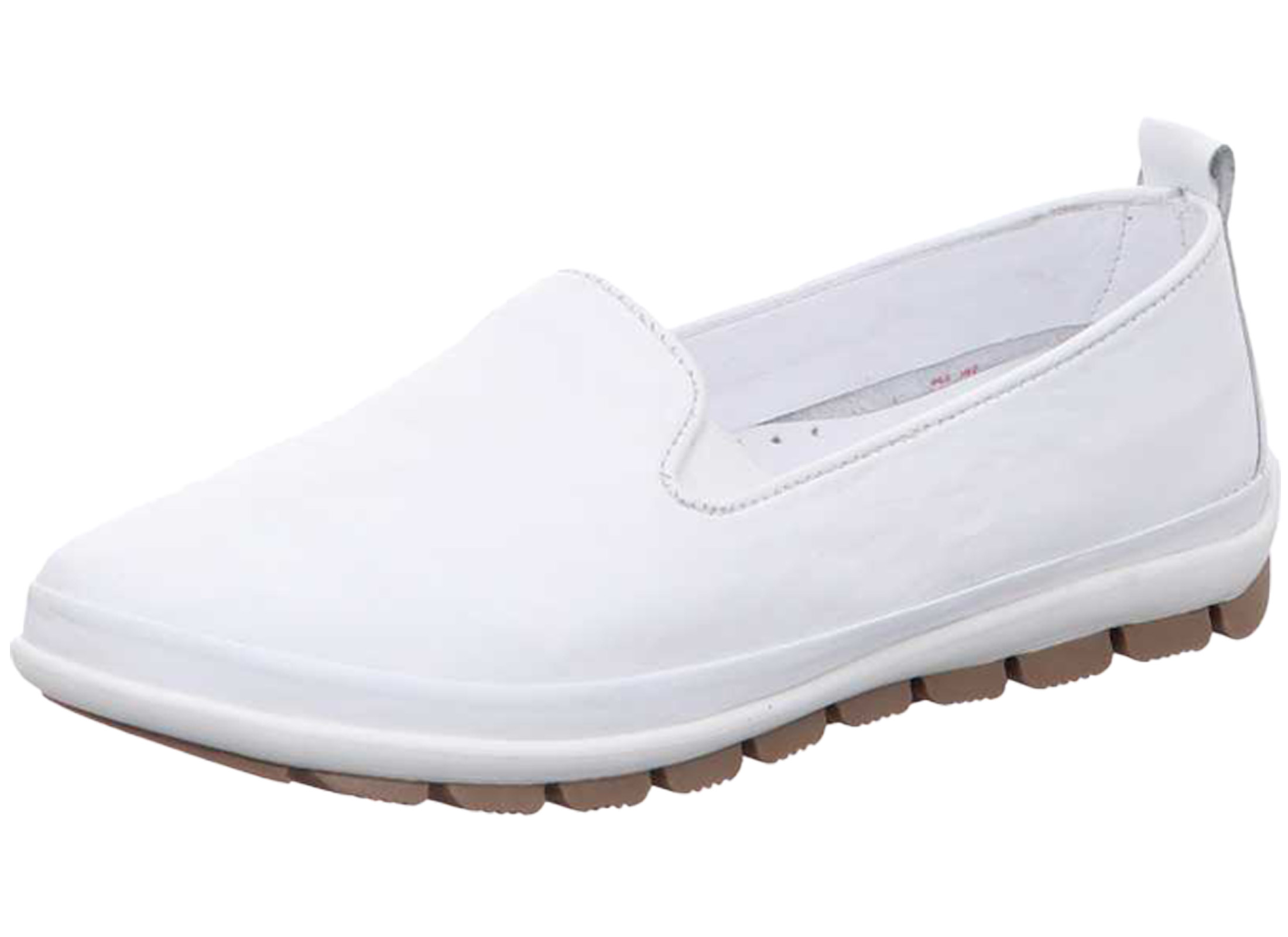 Gemini Damen Slipper Aus Leder Mit Muster Und Perforierung
