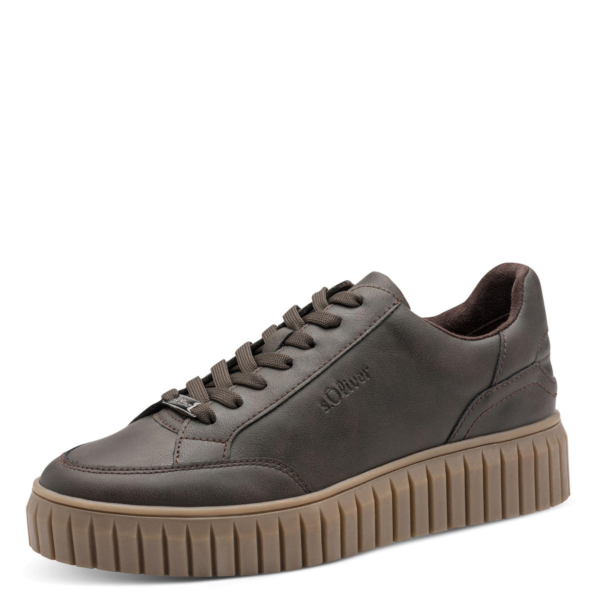 Damen Sneaker herausnehmbare Innensohle Plateau
