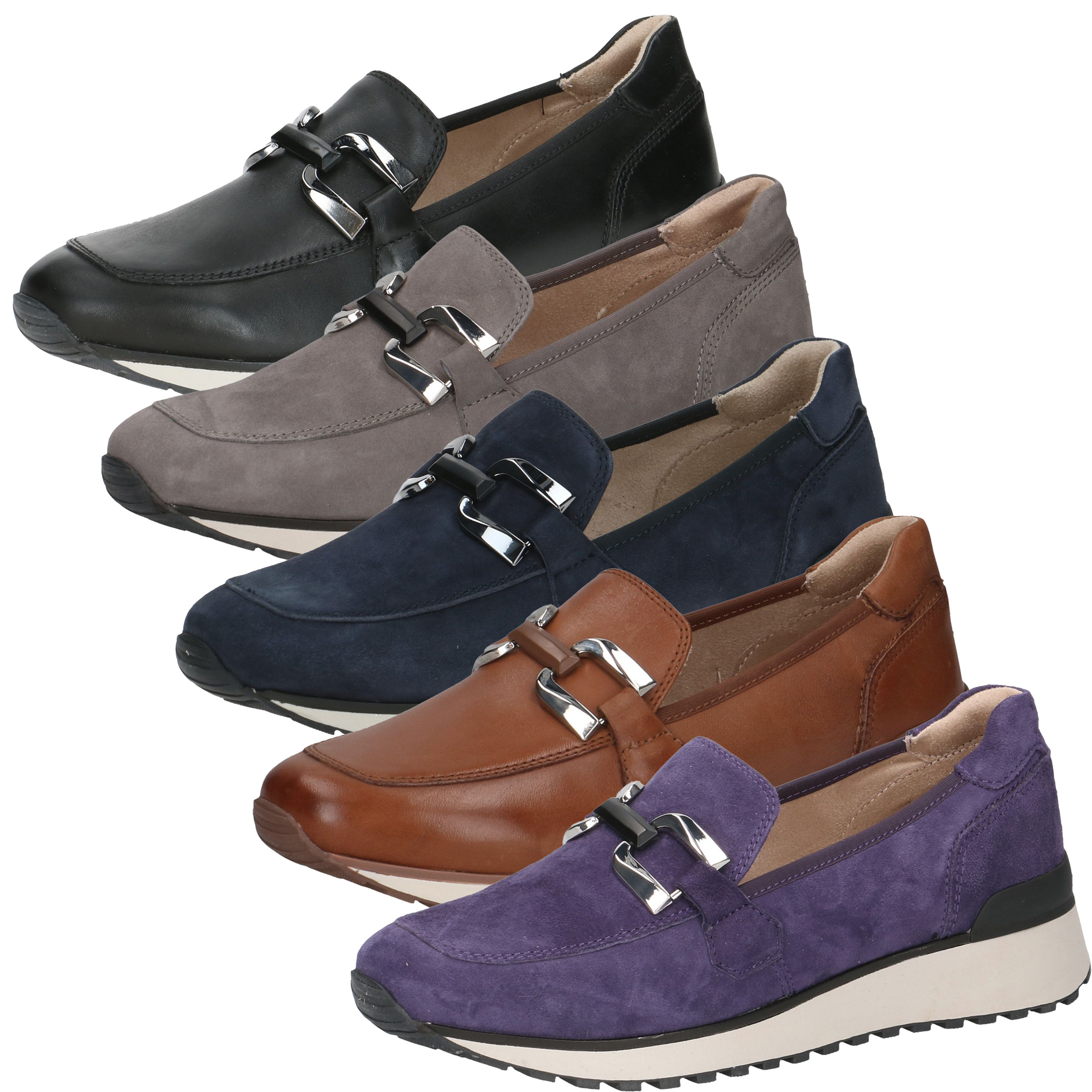 Caprice Damen Halbschuhe Slipper Zierspange Schuhparadiso