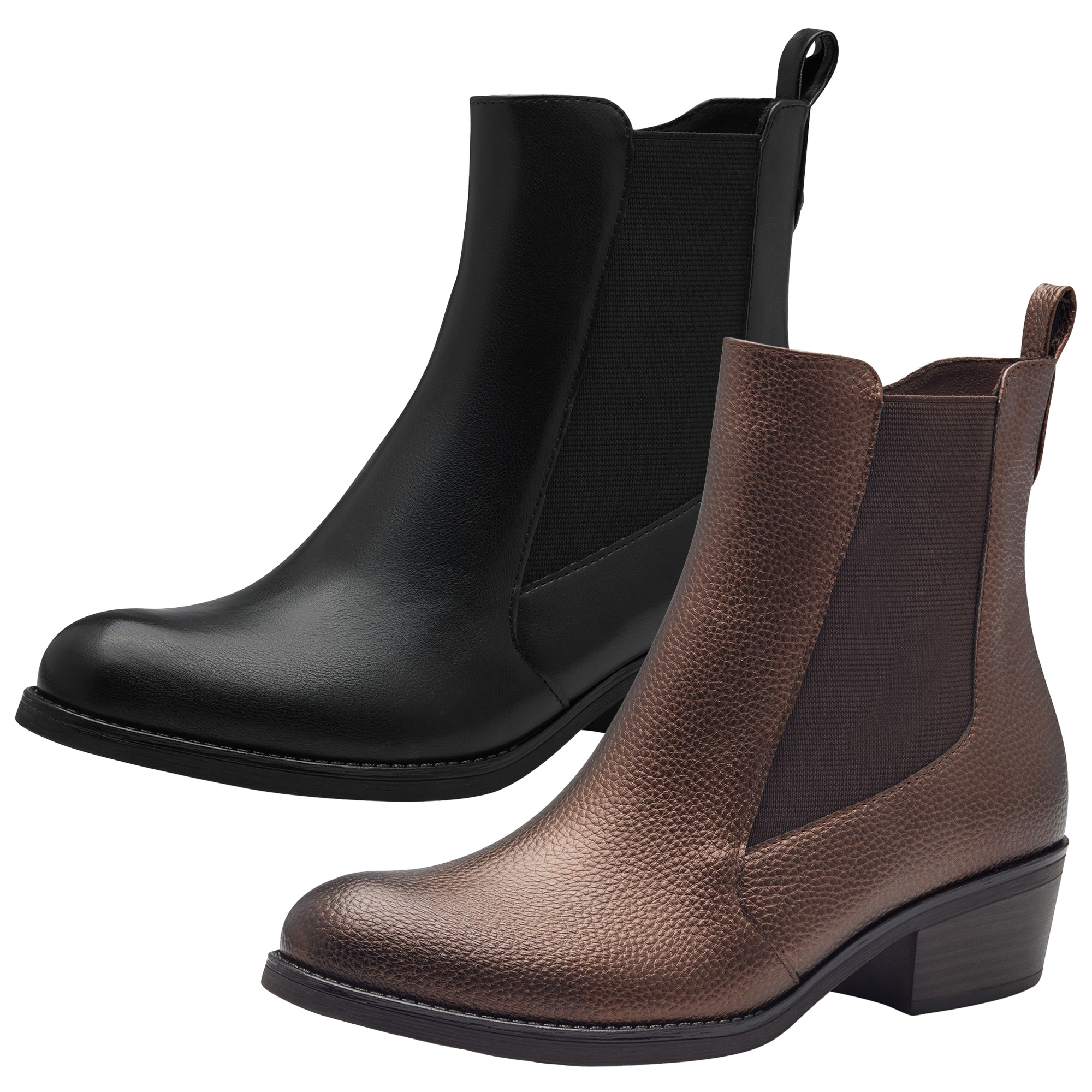 Damen Stiefeletten Cowboy Boots Trichterabsatz Schuhe 837779