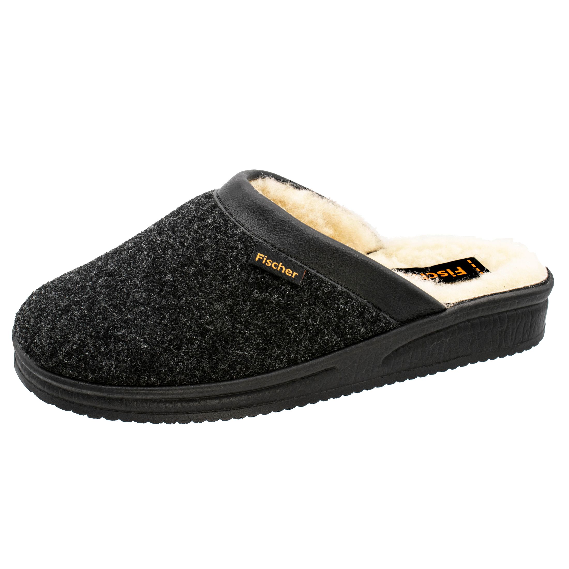 Fischer Markenschuh Herren – Ortho Hausschuhe Mit Klettverschluss, Bequem & Elegant