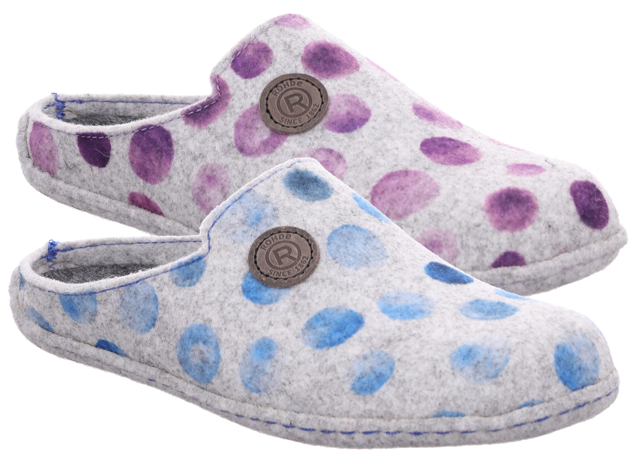 Damen Filzpantoffeln – Bequeme Hausschuhe Mit Loser Einlage, Leichte Sohle, Made In Europe