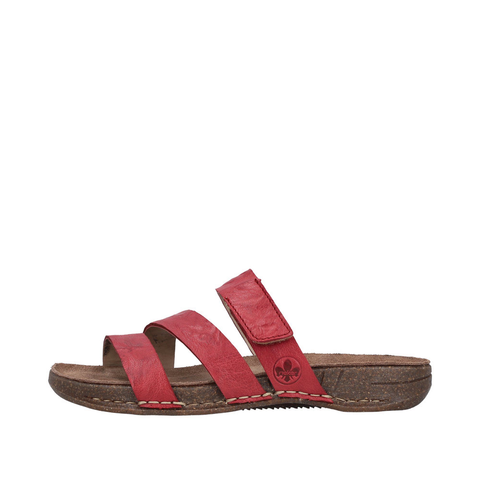 Rieker 61450, Ciabatte Donna, Colore: Rosso, 38 EU-38 EU - 4