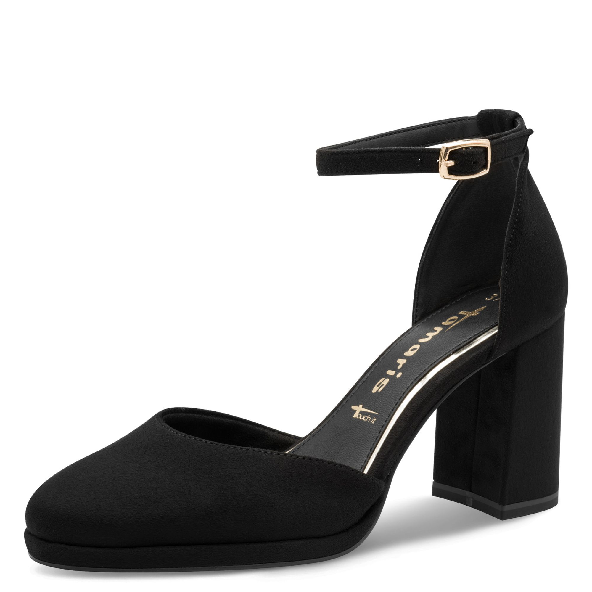 Tamaris Pumps Schwarz Lack Blockabsatz Blockabsatz Tamaris Pumps