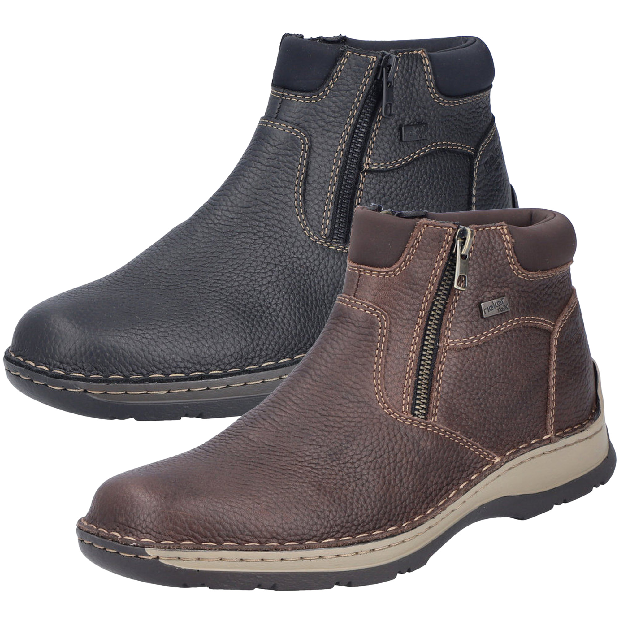 Rieker Boots Braun Rieker Stiefeletten Braun GefÃ¼ttert Lammfell