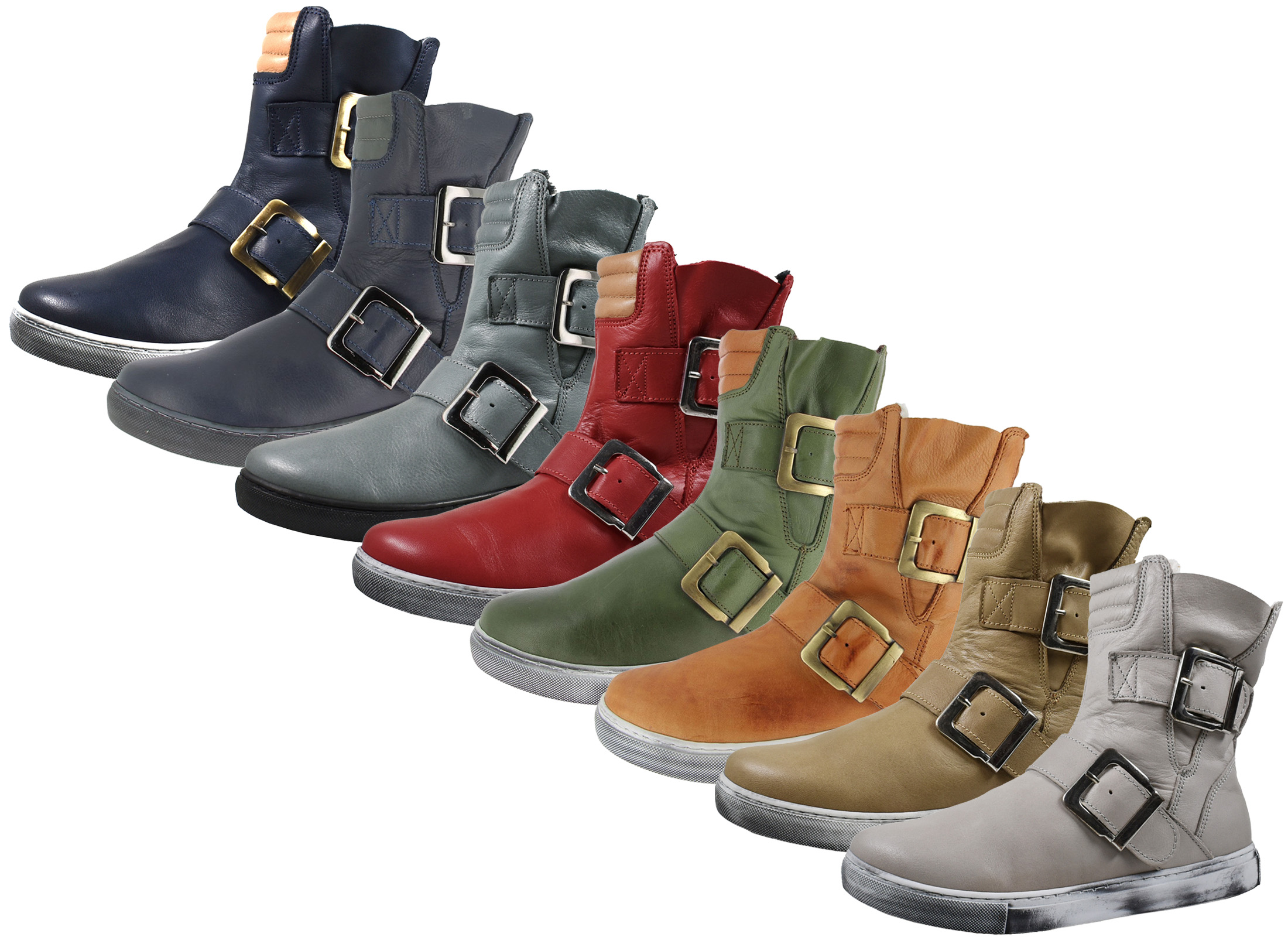 Biker Boots Stiefeletten Damen Oliv Damen Stiefeletten Braune