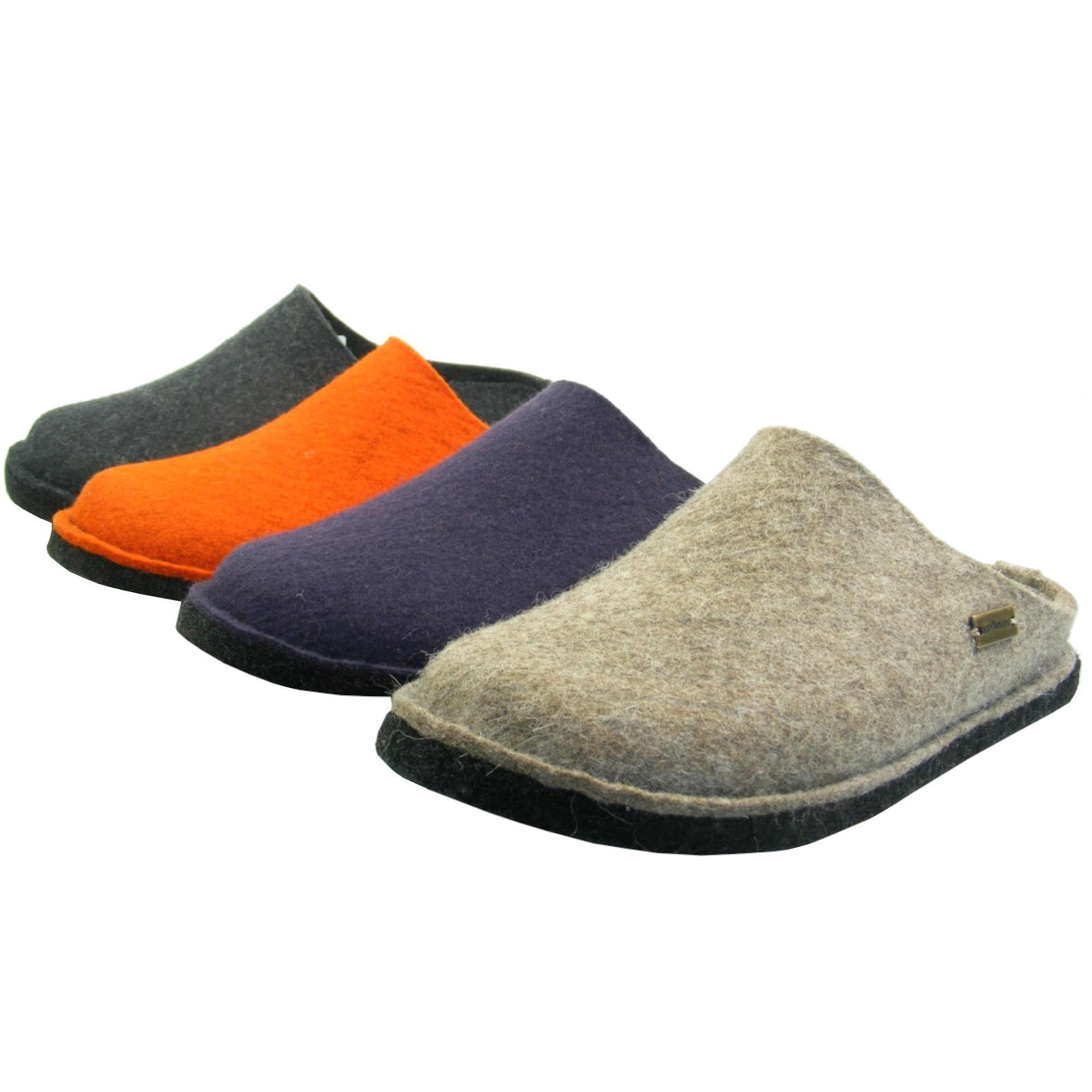 Haflinger Damen Herren Hausschuh Pantoffel Wollfilz rutschfest
